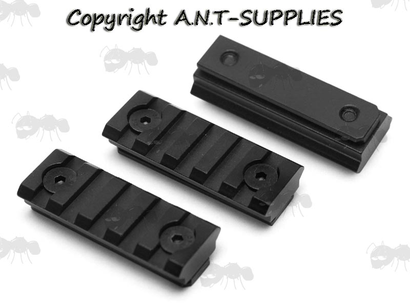 Three Five Slot Picatinny Rails To Fit UIT - Anschutz Rifle Forend Accessory Rails