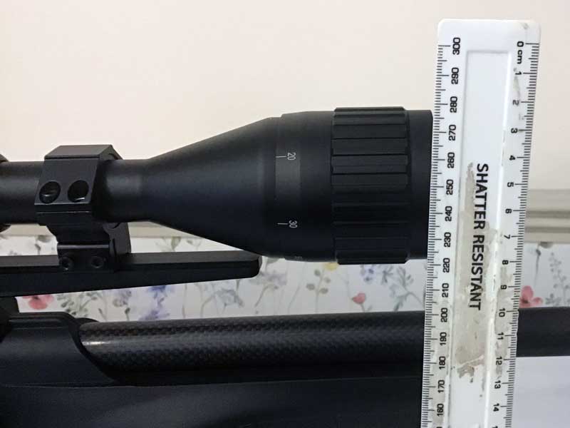 Flat Base Extra Long Length 20mm Wide Weaver / Picatinny DIY Sight Rail Shown Fitted to a Walther Reign Air Rifle