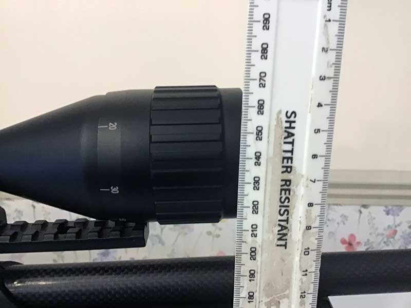 Flat Base Extra Long Length 20mm Wide Weaver / Picatinny DIY Sight Rail Shown Fitted to a Walther Reign Air Rifle