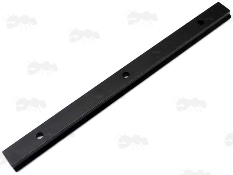 Flat Base View of The Flat Base Long Length 20mm Wide Weaver / Picatinny DIY Sight Rail