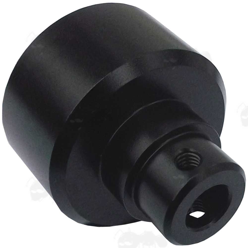 Black All Metal Crosman Rifle Stock Buffer Tube Adapter