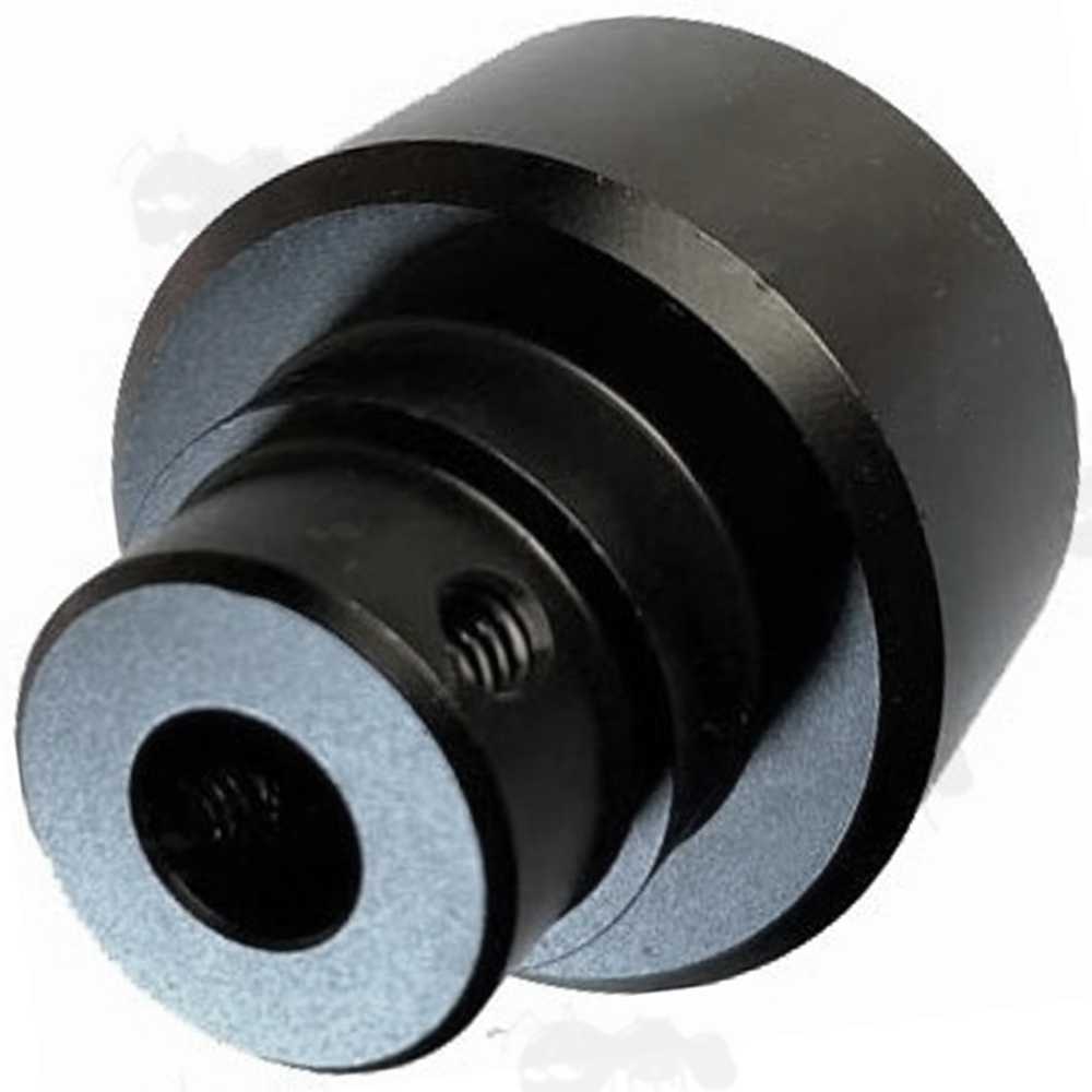 Black All Metal Crosman Rifle Stock Buffer Tube Adapter for The 2240 To 2250 Range of Airguns