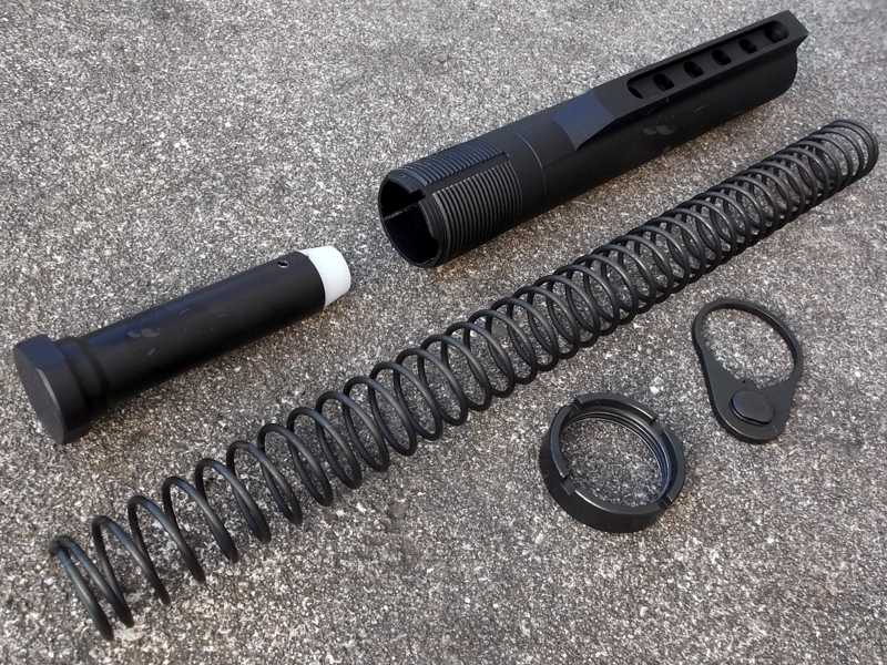 Mil-Spec Spring, Tube and Buffer Set for AR Rifles