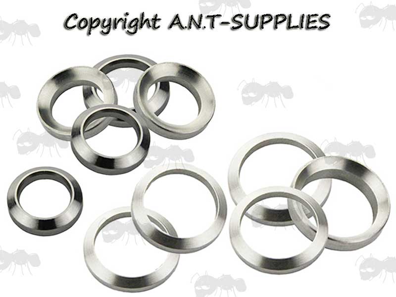Five .223 and Five .308 Stainless Steel AR Rifle Crush Washers