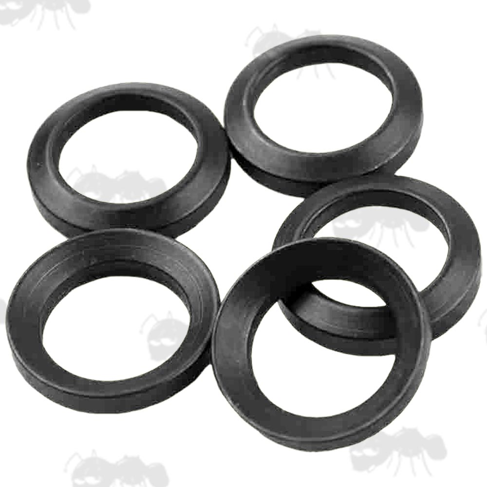 Pack of Five Black Steel AR Rifle Crush Washers