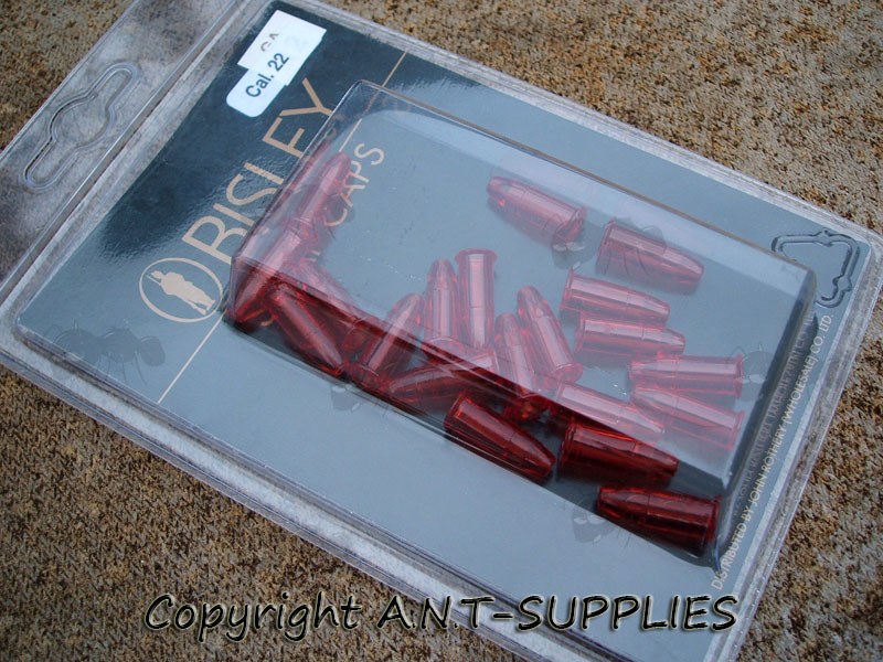 Bisley .22 Rifle SnapCaps 20 Pack Red Plastic UK FREEPOST