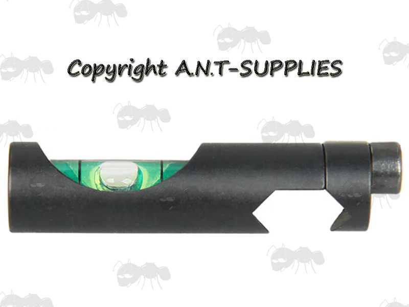Bubble Level Anti-Cant Device Fitted to a Mini Weaver Style Rail
