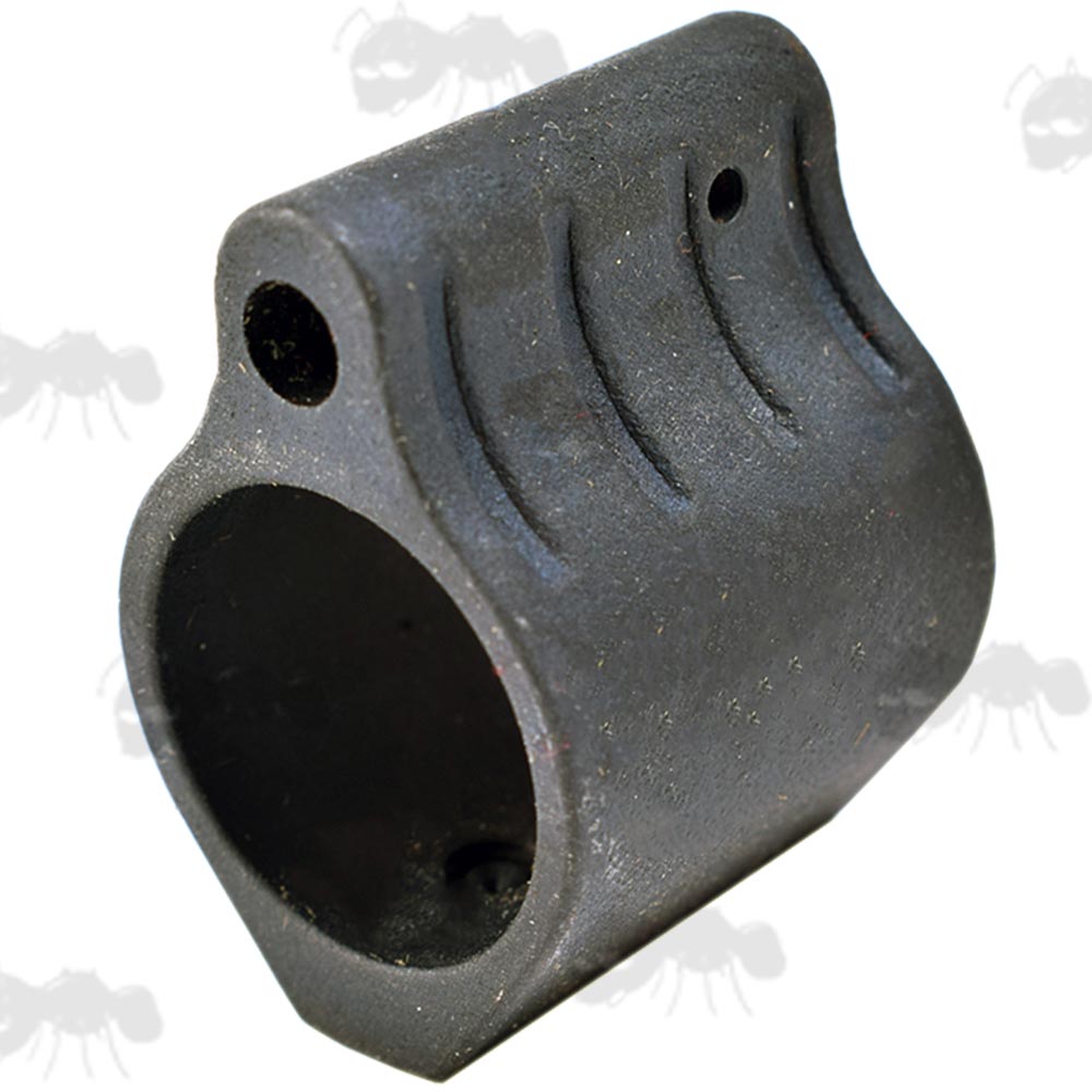 AR Rifle Series Micro All Steel 0.75 Gas Block with Grooves