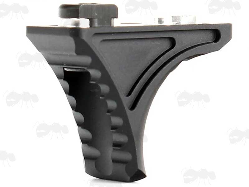 Bi-Directional Black Aluminium Mini Handstop for KeyMod or M-Lok Handguards