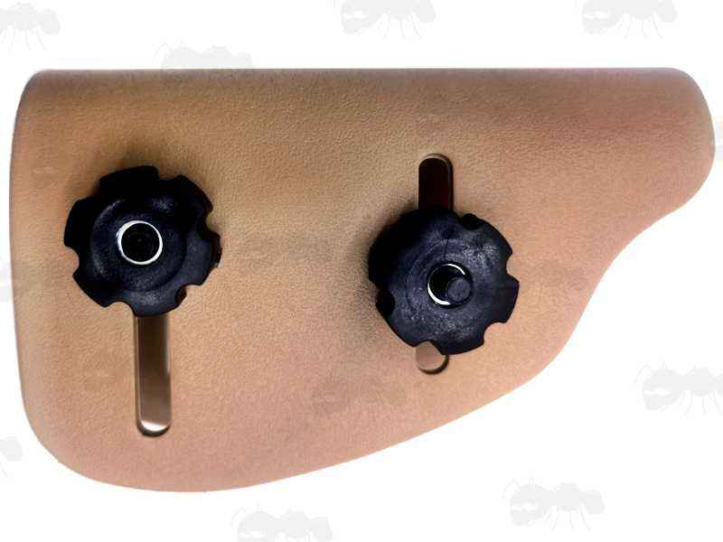 Tan Kydex Gun Buttstock Adjustable Height Cheek Riser Rest with Bolts