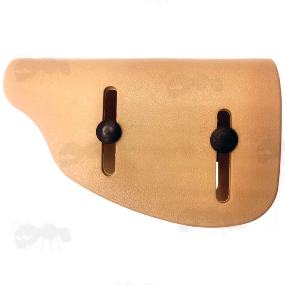 Tan Kydex Gun Buttstock Adjustable Height Cheek Riser Rest