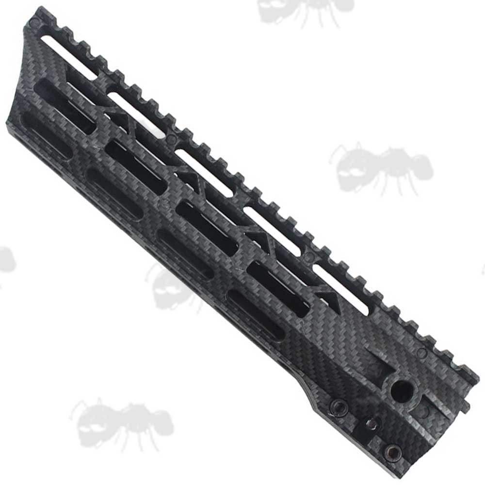 10 Inch Long AR Style Carbon Fiber M-Lok Free Float Handguard