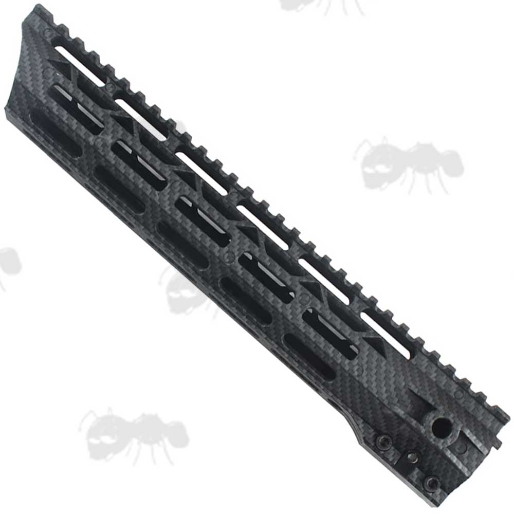 12 Inch Long AR Style Carbon Fiber M-Lok Free Float Handguard