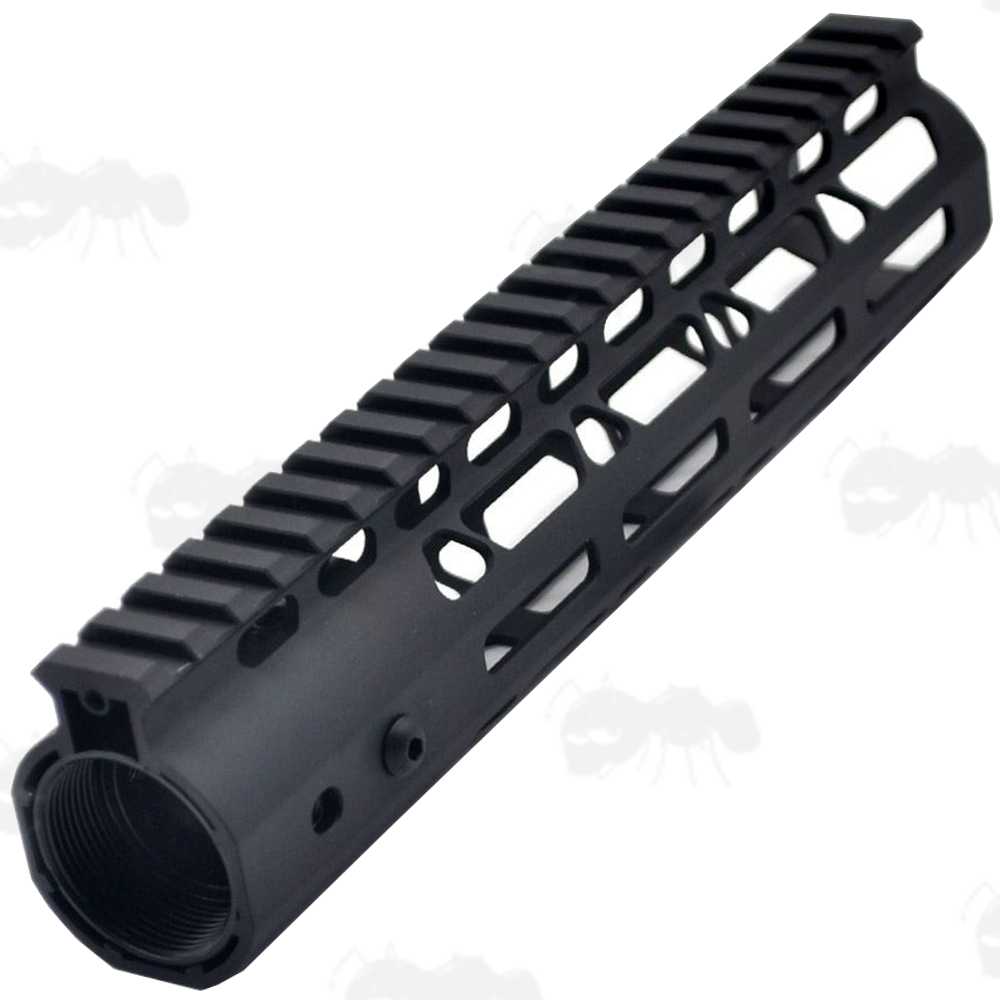 Flat End AR Style Alloy Nine Inch M-Lok Free Float Handguard with Full Length Picatinny Top Rail
