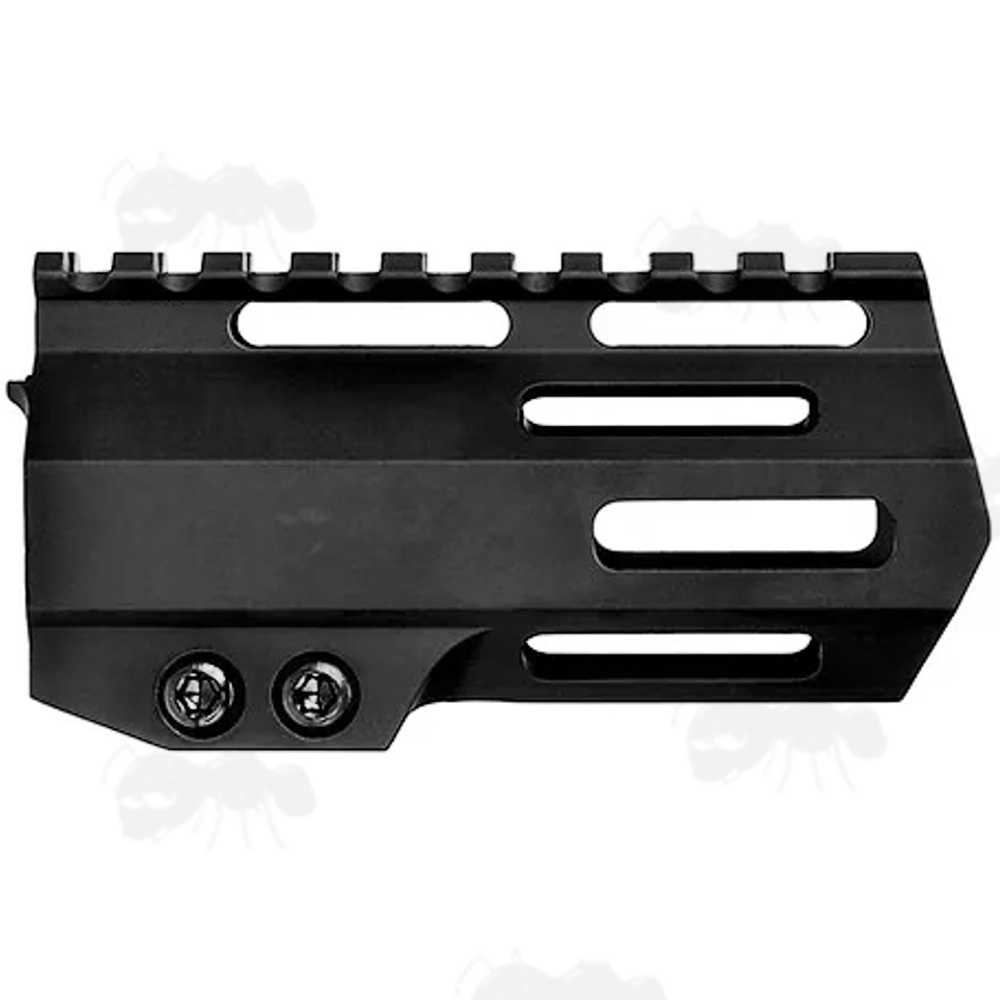 AR Style Alloy Four Inch M-Lok Free Float Handguard with Picatinny Top Rail