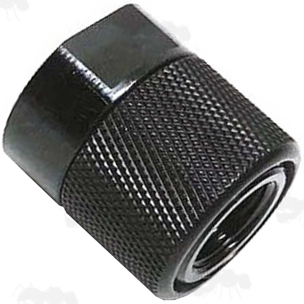 M9 x .75 to 1/2-20 American Thread Silencer Adapter with Thread Guard Fitted