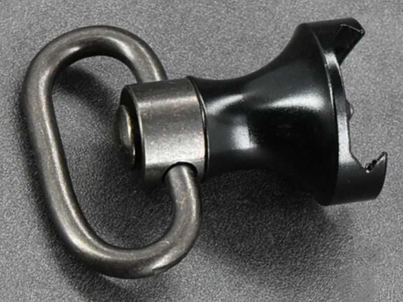 Picatinny Railed Handguard Black Handstop with 10mm Socket Push Fit Sling Swivel
