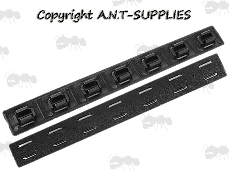 Pair of Black Textured Long M-Lok Style Handguard Covers