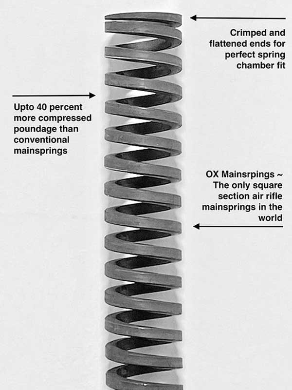 OX Air Rifle Main Spring Specifications