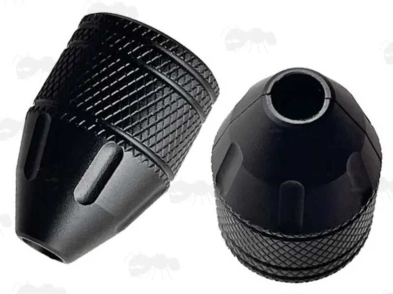 Side and Thread End View of The Two Piece Rifle Bolt Handle Threaded Knob for Howa Mini Action Rifles