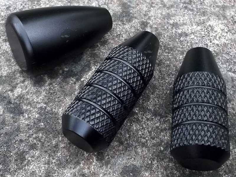 Black Knurled Finished All Metal Rifle Bolt Handle Knob with 5/16-24 TPI Thread