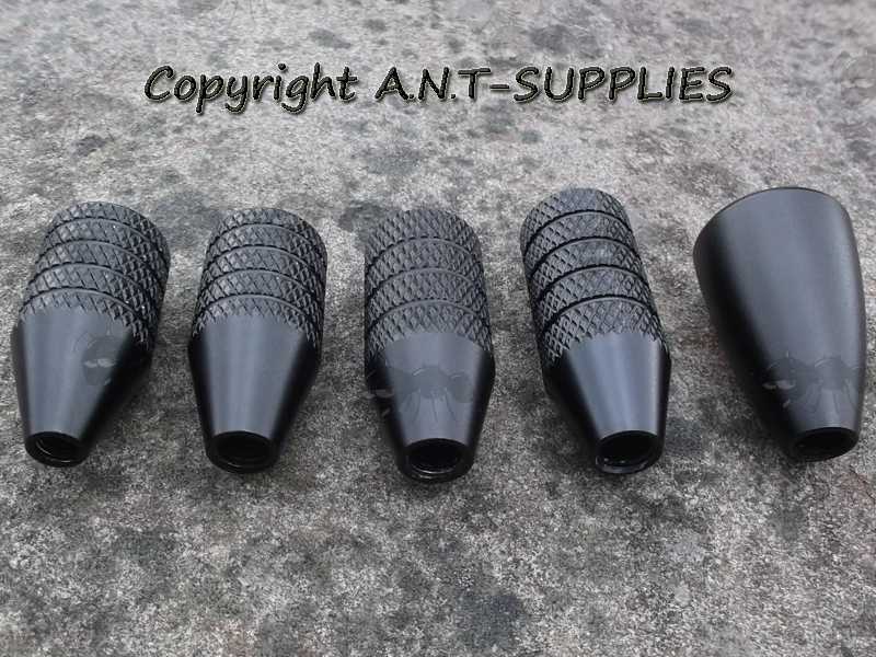Black Knurled Finished All Metal Rifle Bolt Handle Knob with 5/16-24 TPI Thread