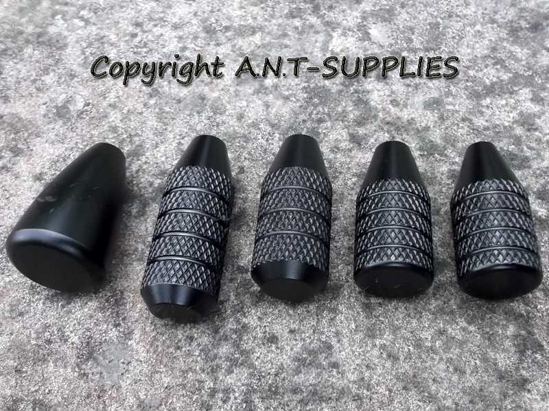 Black Knurled Finished All Metal Rifle Bolt Handle Knob with 5/16-24 TPI Thread