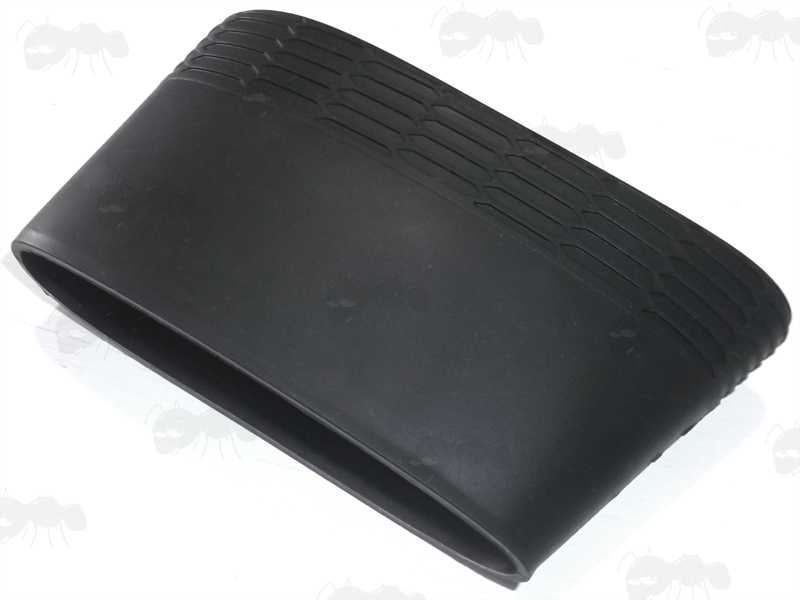 Black Silicone Rubber Slip-On Recoil Pad for Rifle or Shotgun Butt Stock