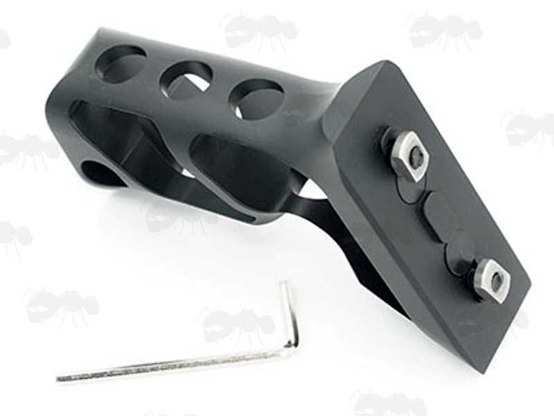 All Metal Skeletonised Vertical Rifle Forend Grip for M-Lok Slot Handguards
