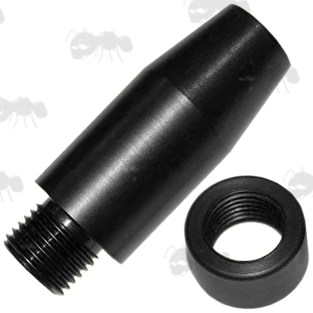 Slip On Airgun Silencer Adaptor with Thread Guard for 11mm Diameter Barrels