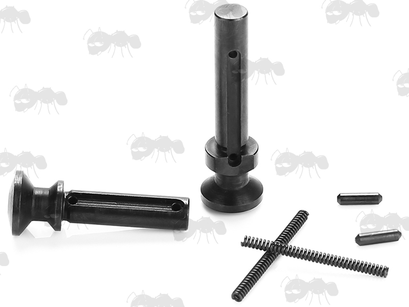 Extended Takedown and Pivot Pin with Detent Pin and Springs