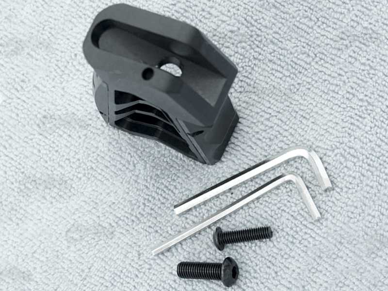 Tac Rifle Black Metal Pistol Grip in Skeletonised Design