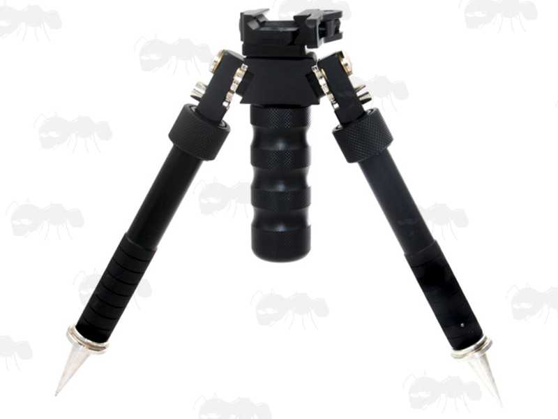 Spike Feet and Hand Grip Accessories for The 360 Degree Rotating Bipod for 1913 Style Picatinny Rails M8