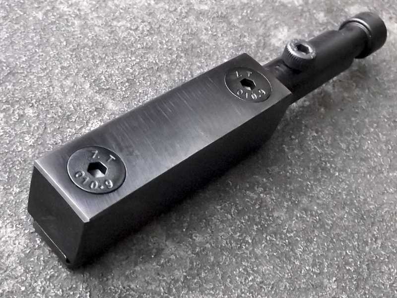 Top View of The Anschutz Forend Rail Bipod Spigot Adapter