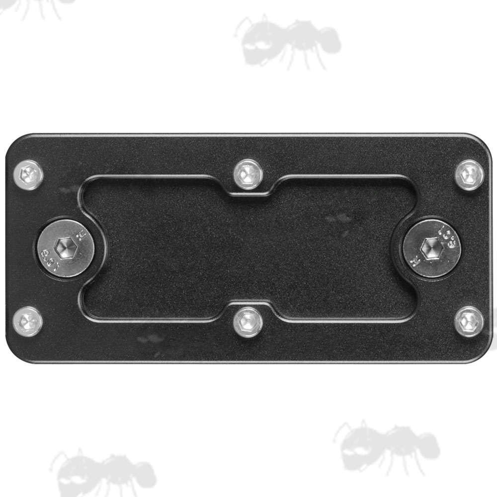 80mm Long Black Anodised Aluminium ARCA Swiss Tripod Mounting Plate for M-Lok Rifle Handguard