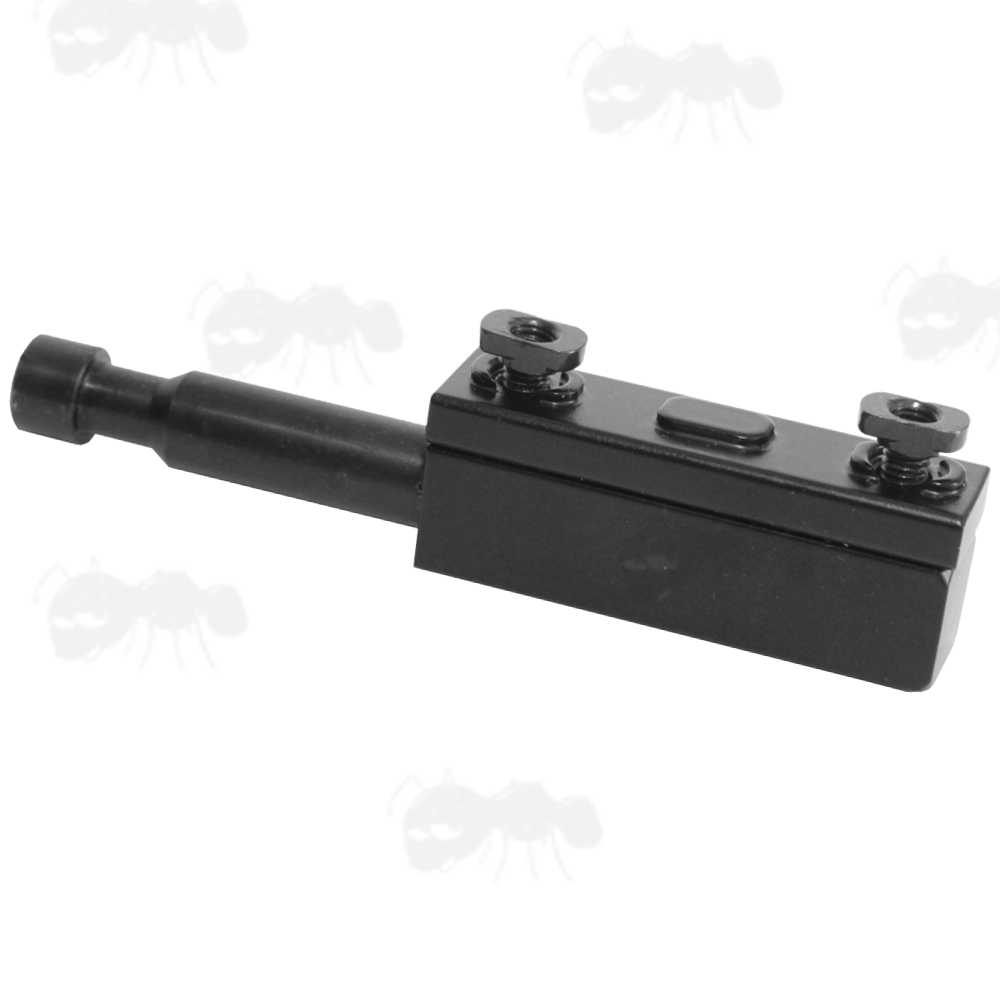 Side Profile View of The M-Lok Forend Slot Bipod Spigot Adapter