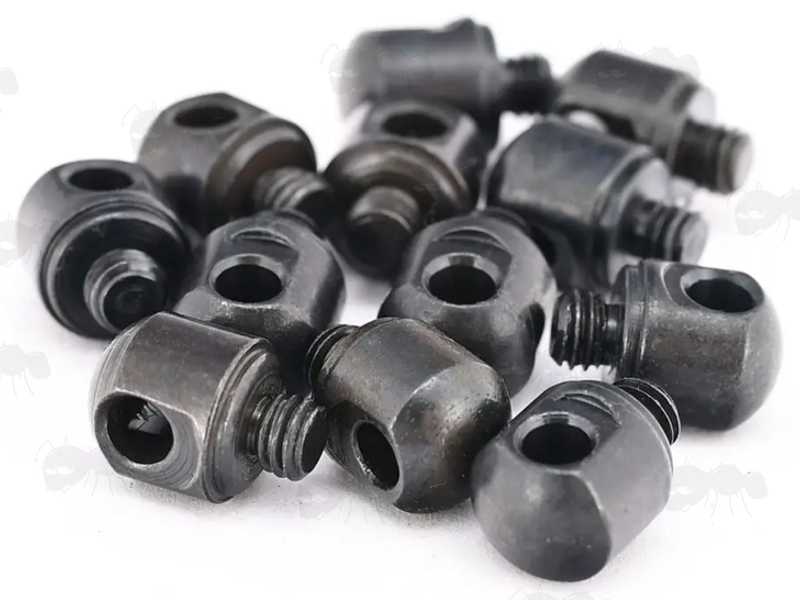 One Dozen QD Swivel Base Forend Mini Studs with Machine Screws