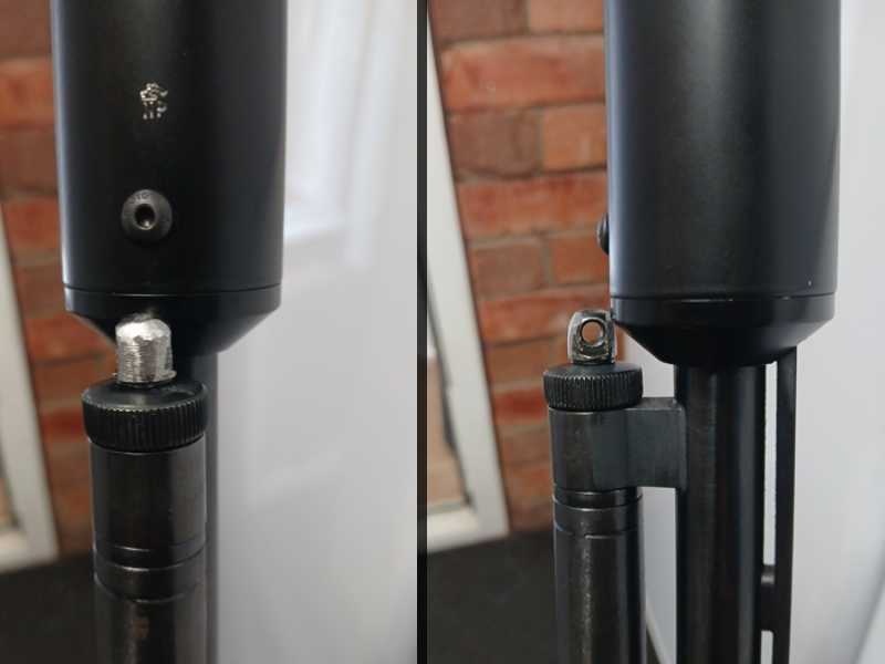 QD Swivel Base Forend Mini Stud with Machine Screws Shown Filed Down to Fit a Hushpower .410 with a Fixed Silencer