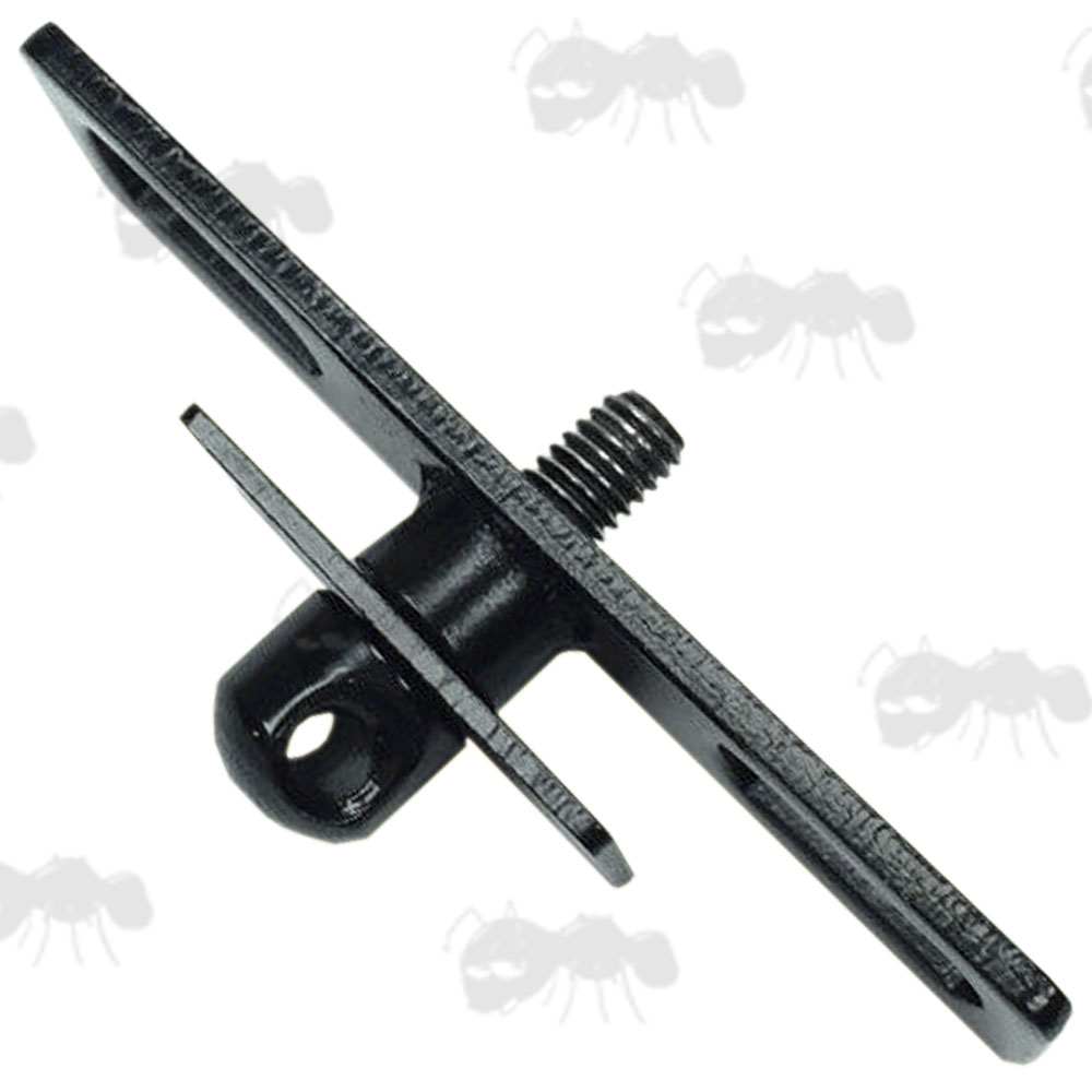 QD Telescopic Rifle Bipod Adapter with Fixing Plate for Hollow Forends
