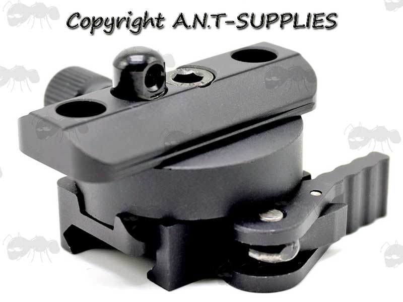 Picatinny Rail Mounted QD Bipod Stud with Panning Feature