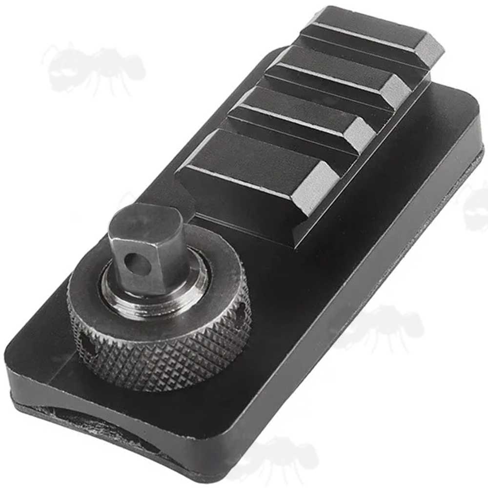 Weaver Rail Adapter Black Stock Bipod Sling Swivel Stud to 20mm Picatinny 