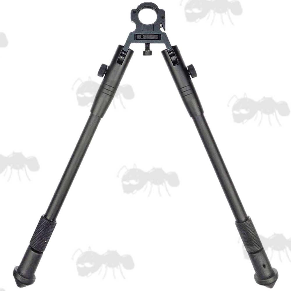 Long Length Aluminium Rifle Bipod with Quick Release Barrel Clamp