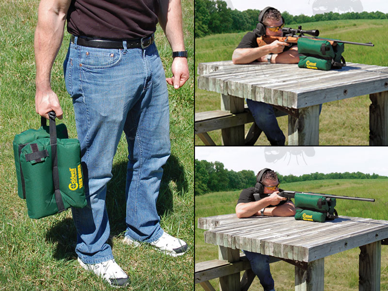 Caldwell Extra Large Tack Driver Shooting Rest Bag in Use