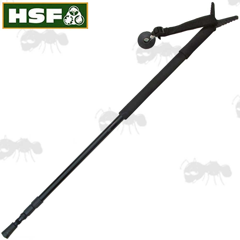 Black Monopod Shooting Stick Rifle Rest