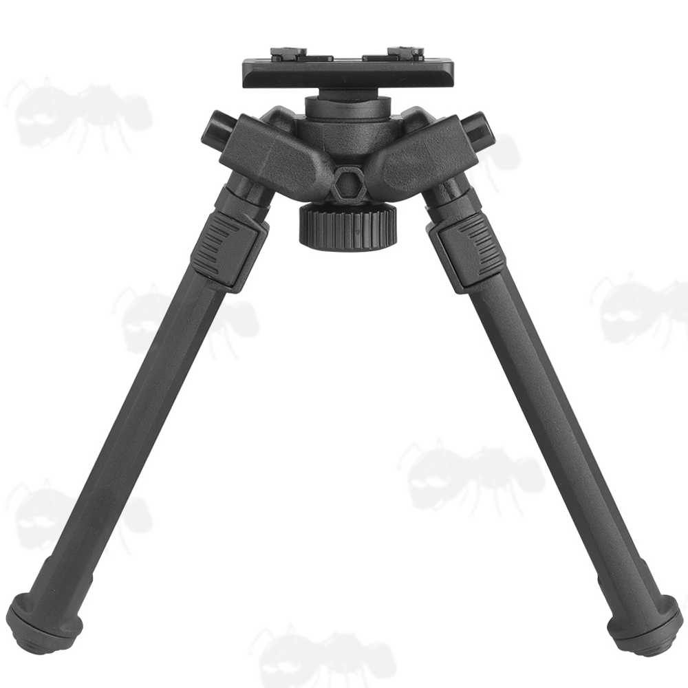 Polymer and Aluminium Design Rifle Bipod for M-Lok Handguards, with Tilt Feature and 360 Degree Rotation