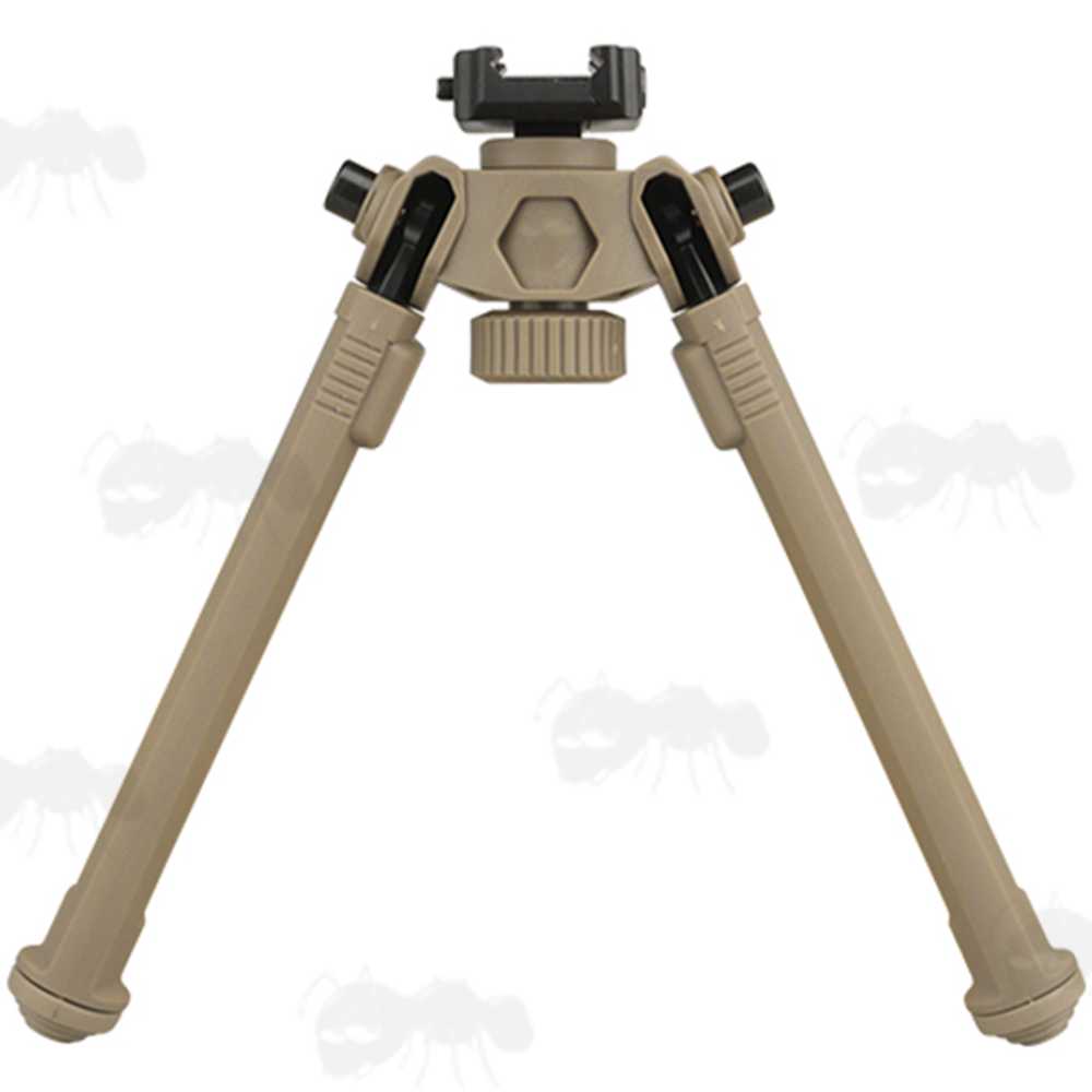 Polymer and Aluminium Design Rifle Bipod for Picatinny Handguards with Tilt Feature and 360 Degree Rotation