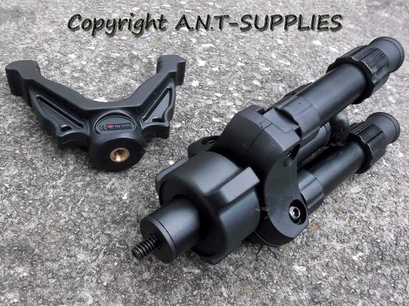 View of The RokStad ELP V Mount Tripod Shooting Rest Sticks with The V Notch Unscrewed