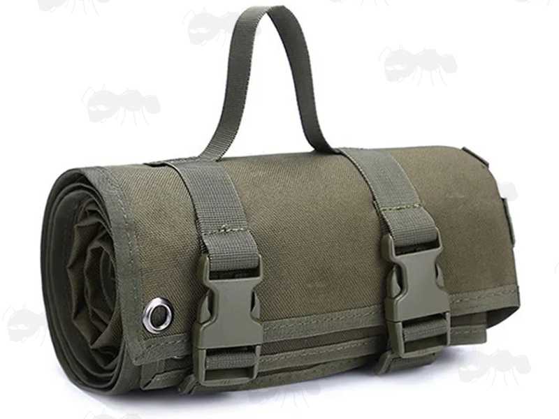 Roll-Up Green Coloured Shooting Mat