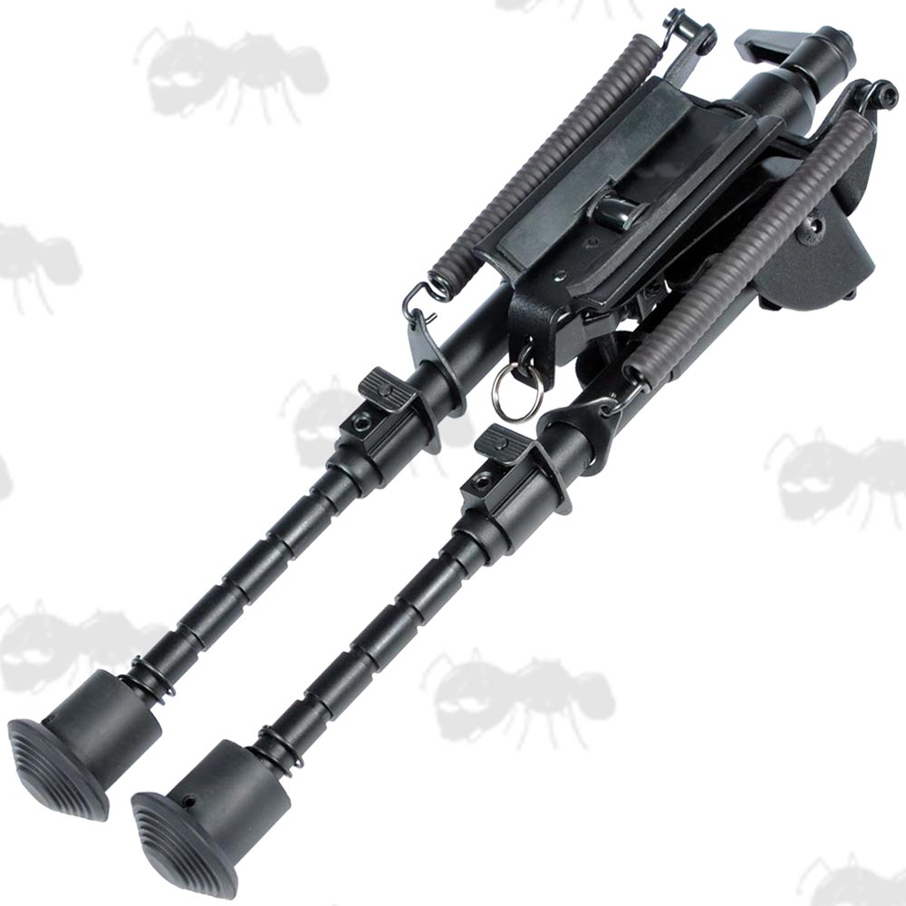 Telescopic Leg Rifle Bipod ~ QD Bench Rest Model with Tilt Lock Lever