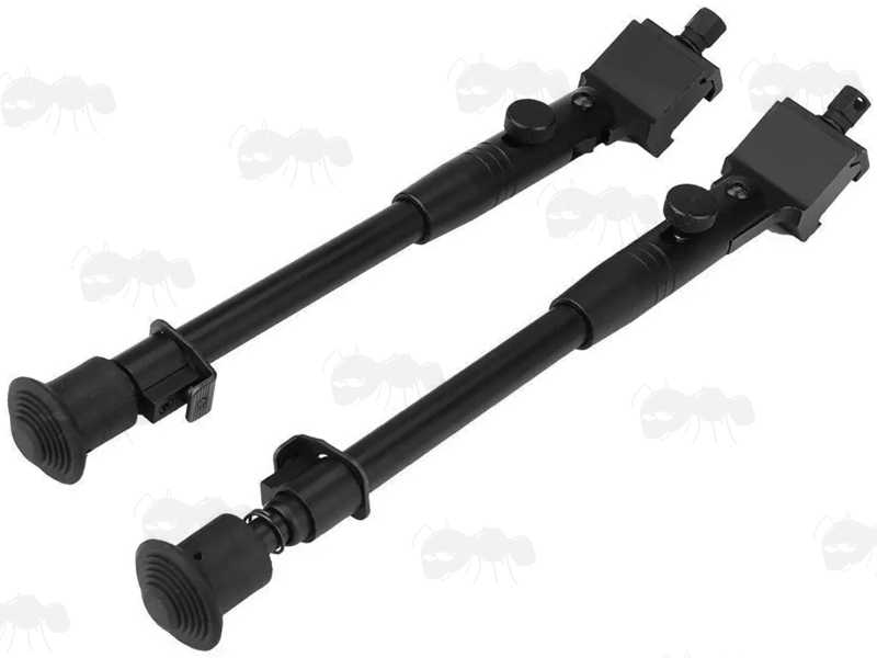 Length Measurements of The Side Picatinny Rail Mounting Telescopic Length Folding Leg Two Piece Bipod